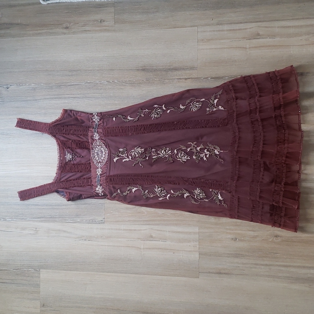 Lithe Vintage Anthropolgie Beaded Dress